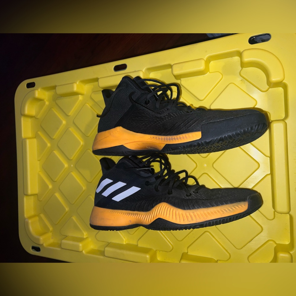 adidas Black and Orange Men's Athletic Shoes